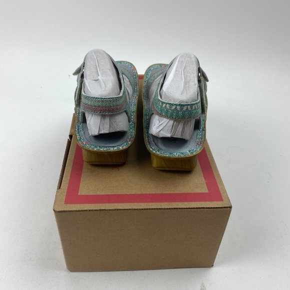 Alegria Shoes Alegria Leather Embossed Sandals A2921